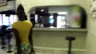 Black Babes Flirt In Public Before Make Out